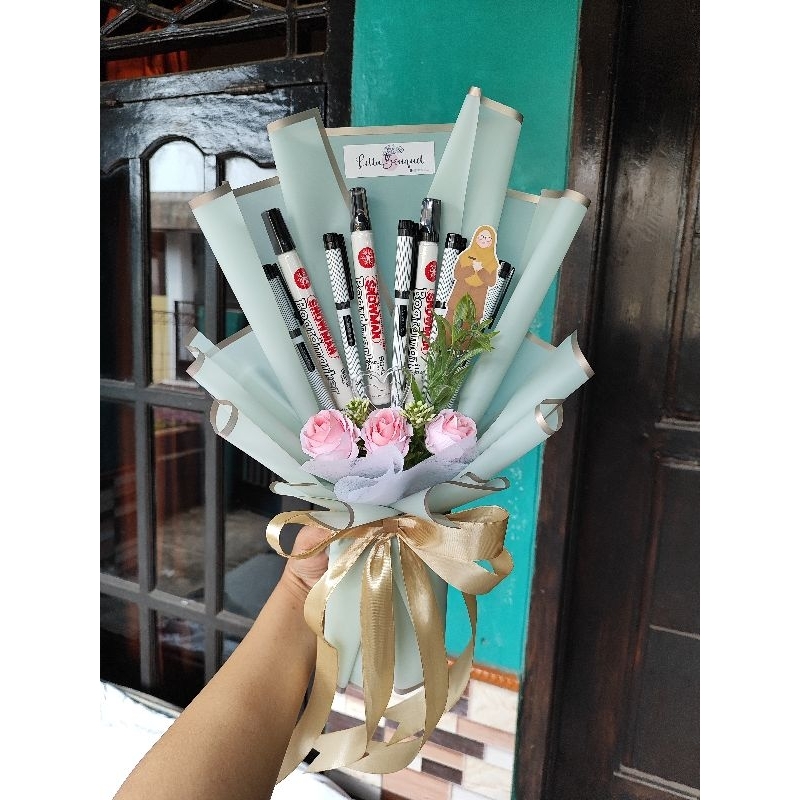 

Letta - buket alat tulis | buket pulpen & spidol | bucket hari guru