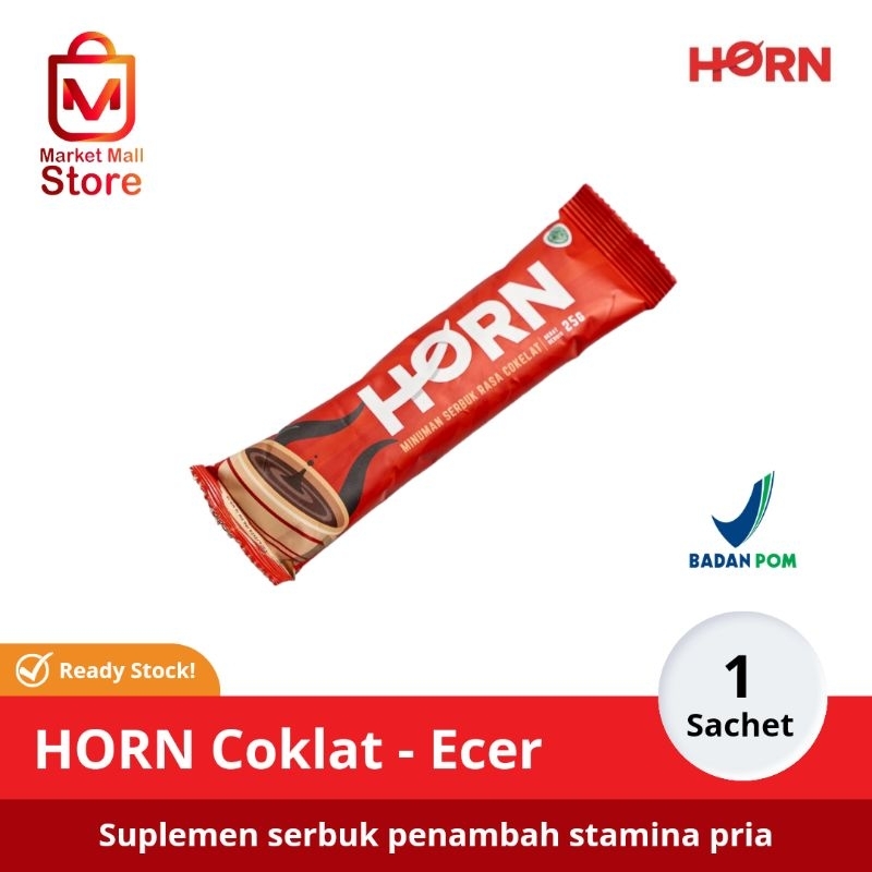 HORN by Dr. Boyke - Suplemen Serbuk Stamina Pria - Kopi Cokelat / 1 Sachet