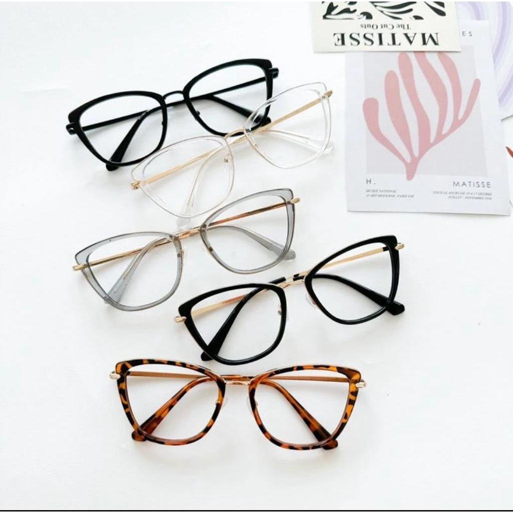 KACAMATA MINUS PHOTOCROMIC ANTIRADIASI PRIA WANITA TF95920 Perempuan - Kacamata Fashion Photocromic 