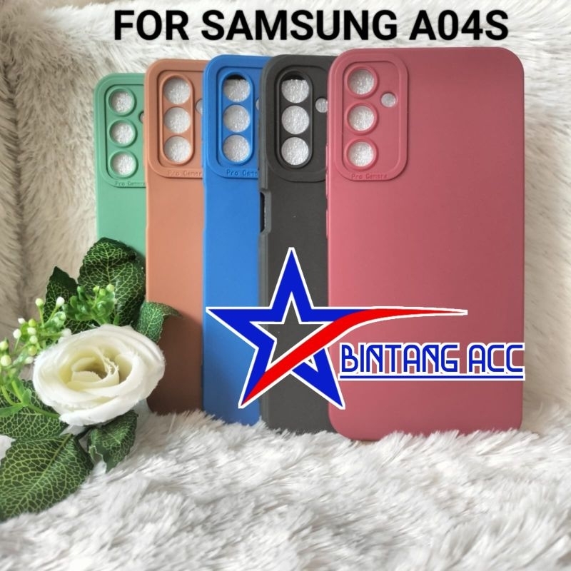 Softcase Macaron Pro camera Samsung A04s Candy Full Color 3D Slikon Tpu Case