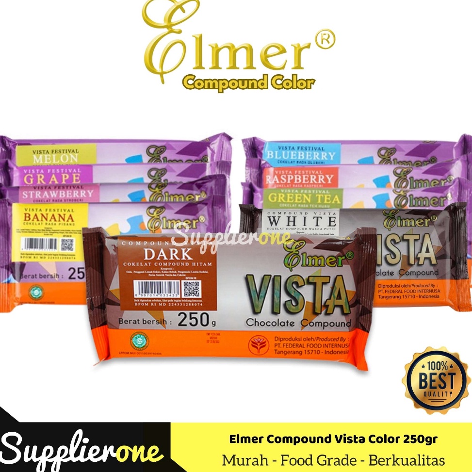 

[♔E14$] Elmer Vista Festival 250gr Coklat Batang Warna / Coklat Batang Es Kulkul / Cokelat Batang Warna 250gr [64]