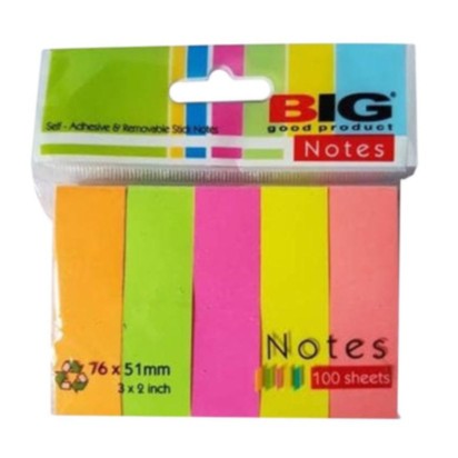 

Sticky Notes/ Note Kertas/ Memo Tempel BIG 76x51 mm 5 Warna