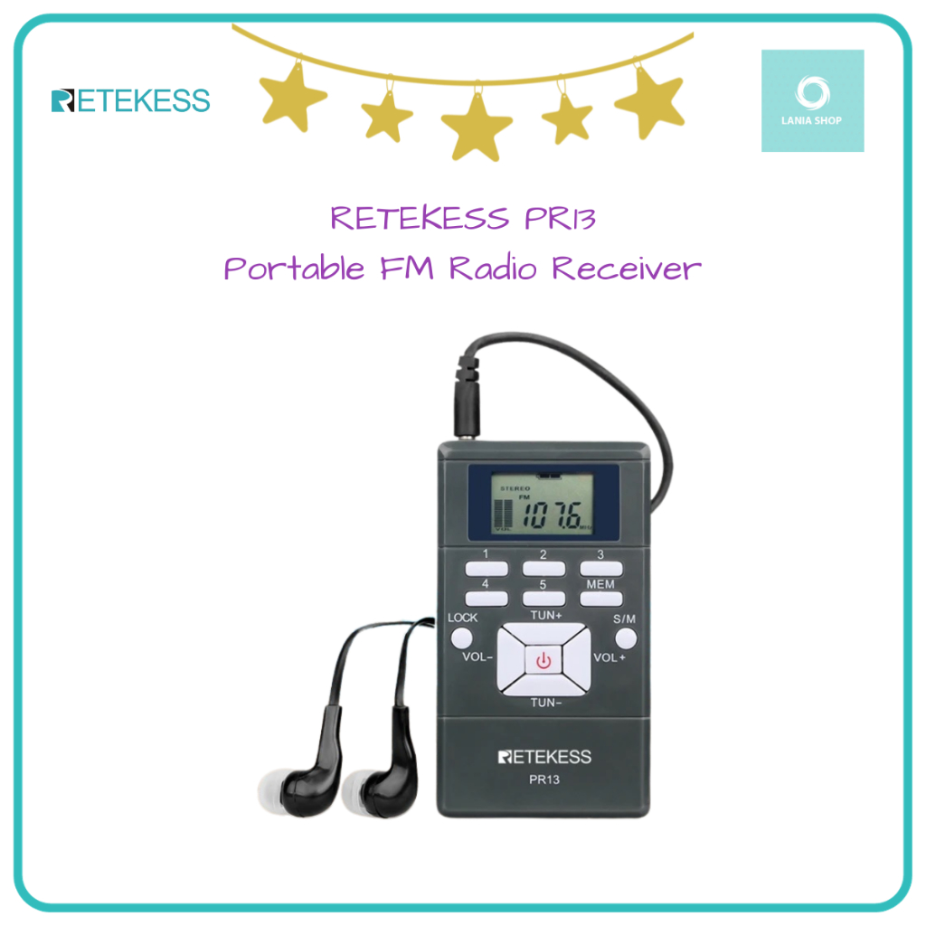 RETEKESS PR13 - Portable FM Radio Receiver - Radio FM Portabel