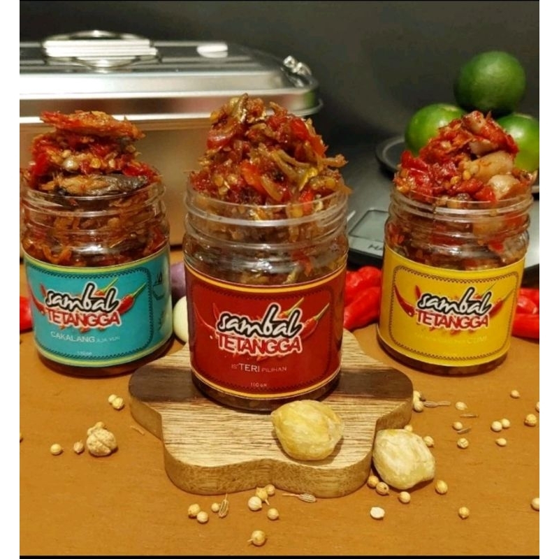 

sambel tetangga ALL VARIANT sambal teri sambal cumi sambal cakalang