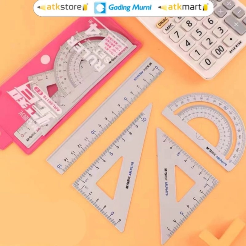 

M&G Penggaris Set Aluminium Alloy Ruler Set 4pcs - ARL96178