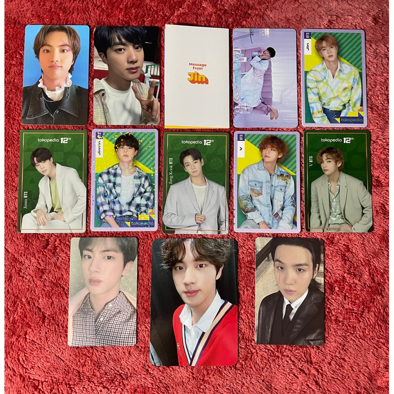 OFFICIAL PHOTOCARD PC SEOKJIN SUGA JIMIN V JUNGKOOK TAEHYUNG JIN AGUST D BTS TOKOJO ALBUM BUTTER MES
