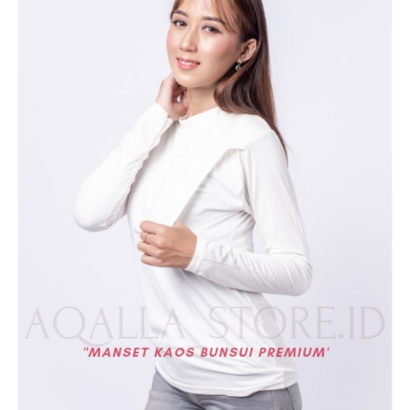 Manset Busui Lengan Panjang / Kaos Menyusui Busui Premium / Inner Busui Adem