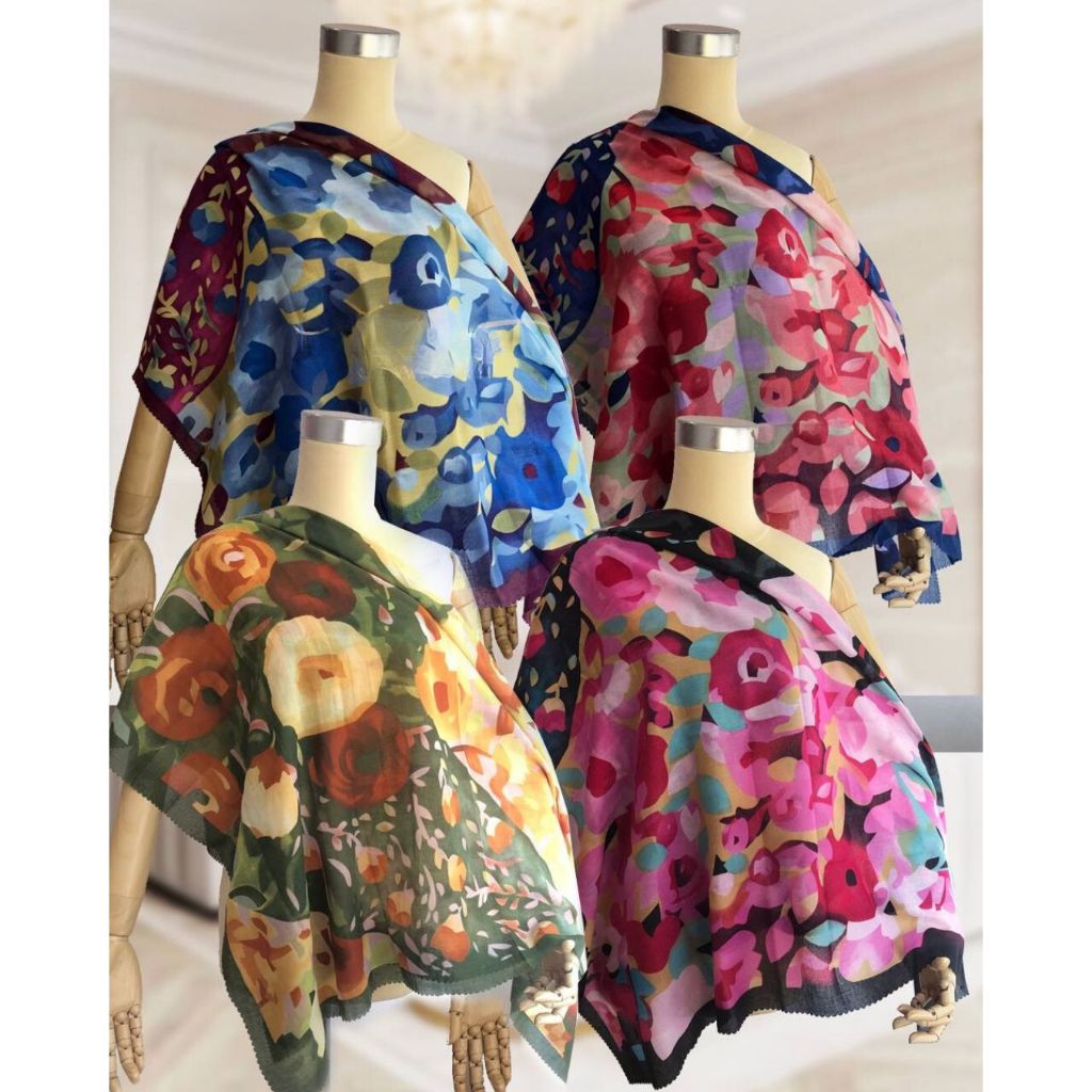 HanaVeil Hijab Voal Paris Premium Motif Dalia