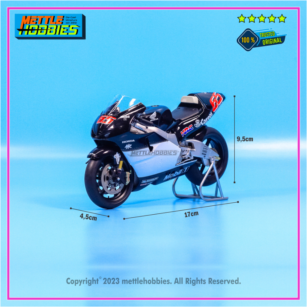 Altaya Honda NSR 500cc Loris Capirossi Moto GP 2002 Diecast Miniatur Replika Motor Bike 1:12 MotoGP