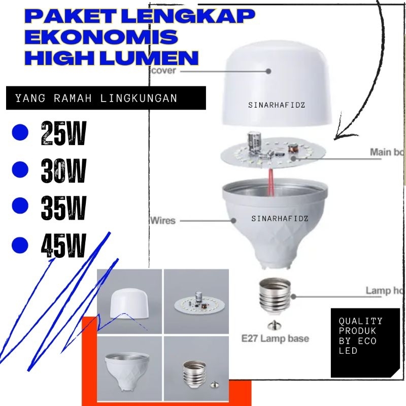 Paket Hemat Merakit Lampu Led.