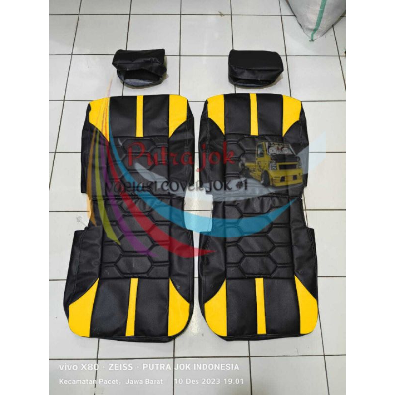 Terbaru Cover Jok Mobil Grandmax Minibus Motif Tawon Jok Depan
