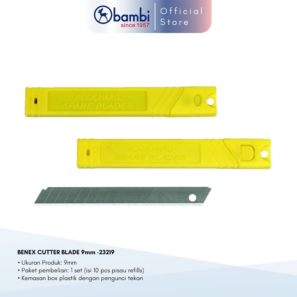 

Benex Isi Cutter Edisi New Pack Refill Cutter Blade 9mm 1 Set Original