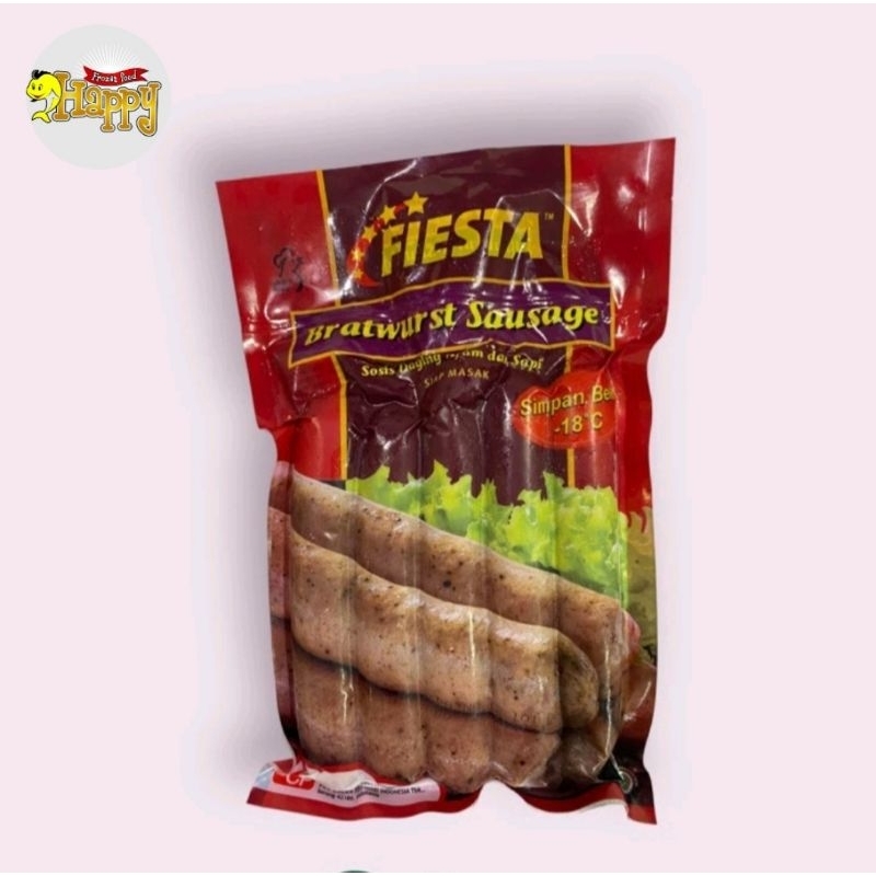 

Fiesta Sosis Bratwurst Daging Ayam dan Sapi 300 gr