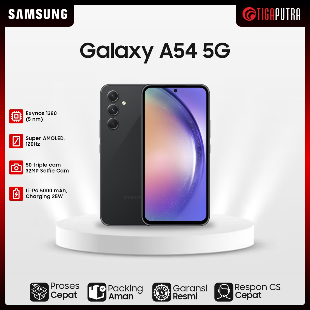 Samsung Galaxy A54 5G (Ram 8GB, Rom 128/256GB, 50MP OIS Camera, 10x Digital Zoom)