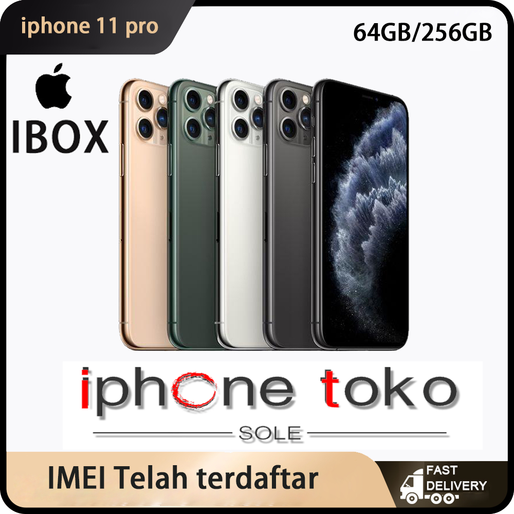 IBOX APPLE iphone 11pro/promax 64GB/256GB Second BH 95%+ ORIGINAL 100% | MULUS NORMAL FULLSET Kondisi Perfect