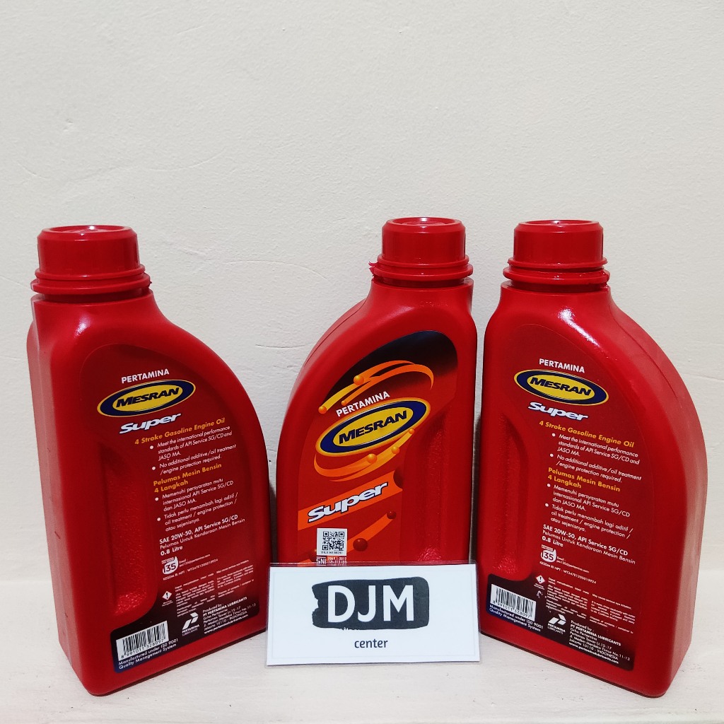 Paket Hemat Isi 3 Oli Mesran Super 800ml Oli Motor Bebek