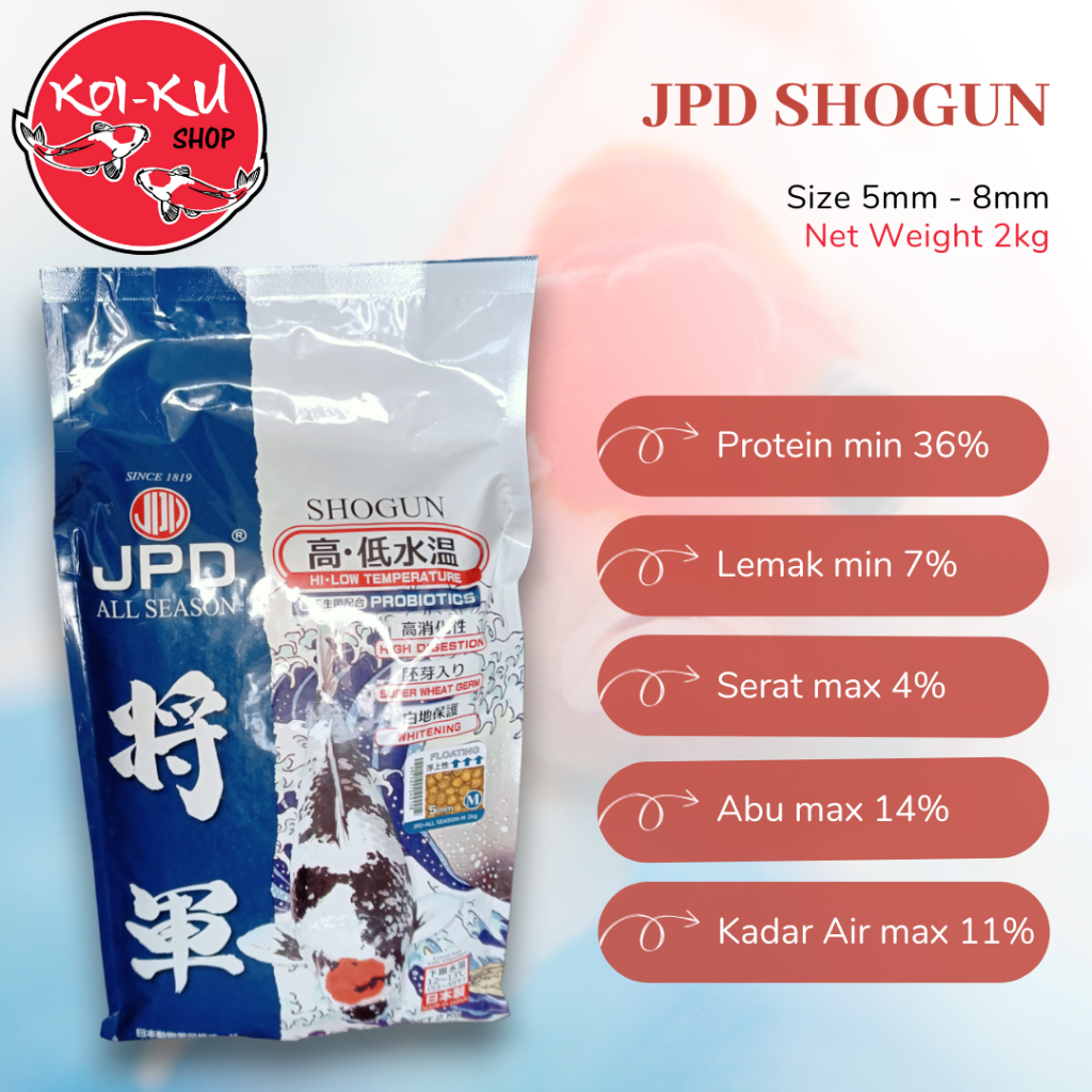 Pakan koi jpd shogun 2kg
