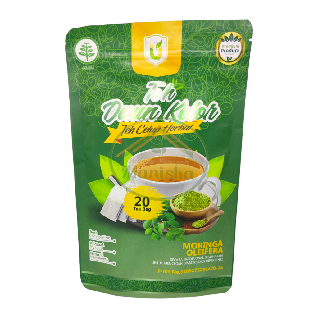 

Teh Celup Daun Kelor isi 20 Tea Bag - Mencegah Diabetes dan Hipertensi - Moringa Oleifera Ekstrak Daun Kelor - USYBAH