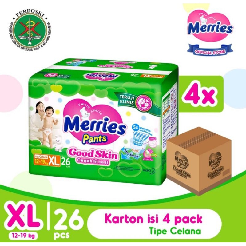 (1KARTON) MERRIES PANTS GOOD SKIN S40 M34 L30 XL26