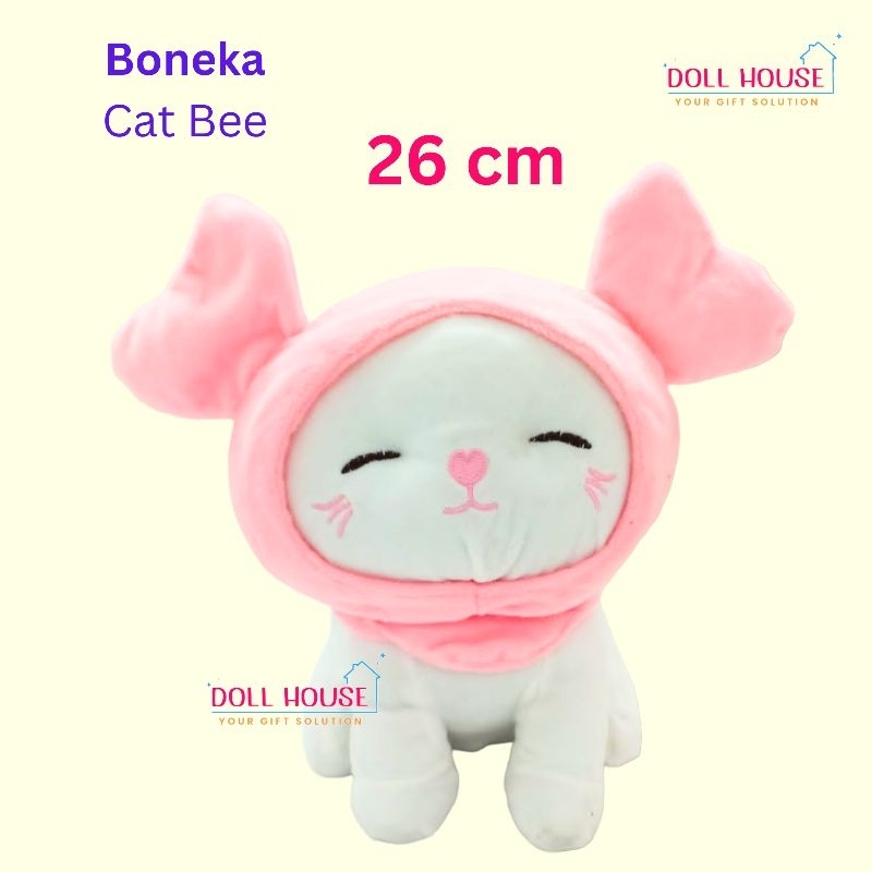 Boneka Kucing Imut / Boneka Cat Cute / Boneka Kucing Putih