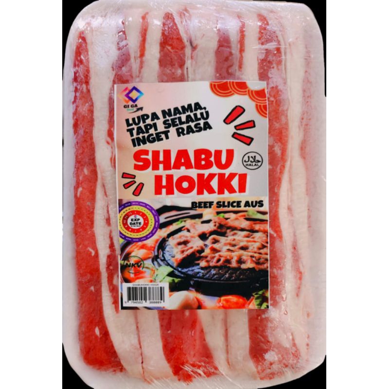 

Daging sapi slice Shabu Hokki