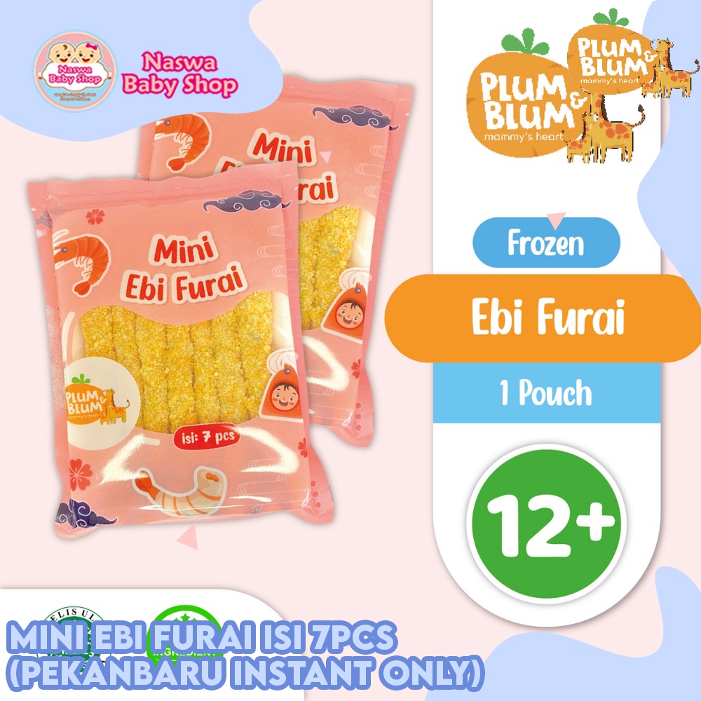 

Plum & Blum Mini Ebi Furai Udang Tempura Tanpa MSG & Pengawet Isi 7pcs (Pekanbaru Instant Only)