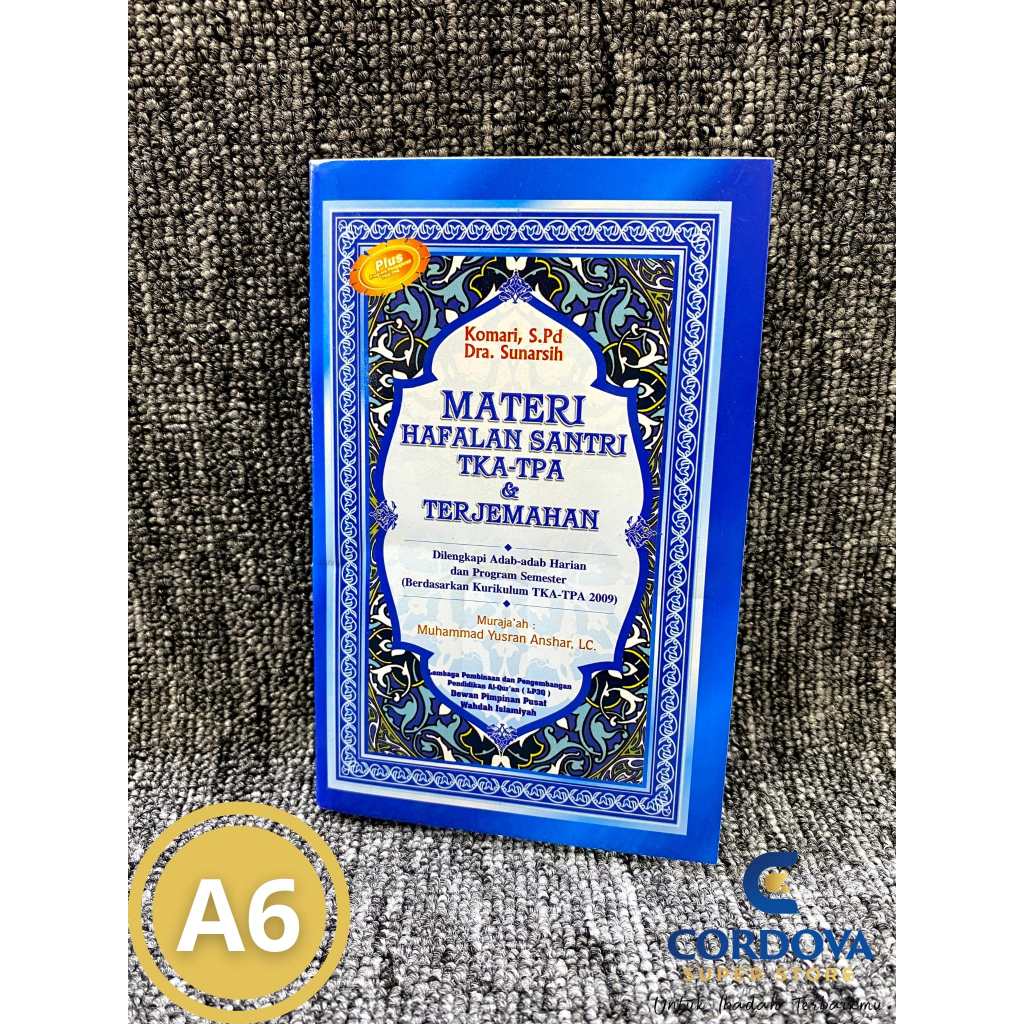 Buku Materi Hafalan Santri TKA-TPA & Terjemah Ukuran Kecil A6 | Cordova Super Store