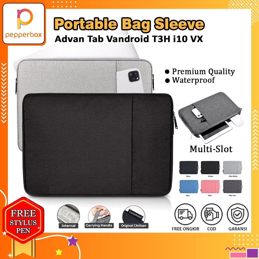 Advan Tab Vandroid T3H i10 VX Tas Sleeve Case Tab Laptop Bag