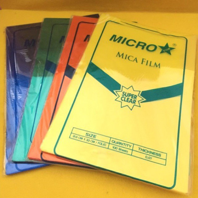 

mika\plastik jilid\cover MICROSTAR TIPIS bening\warna