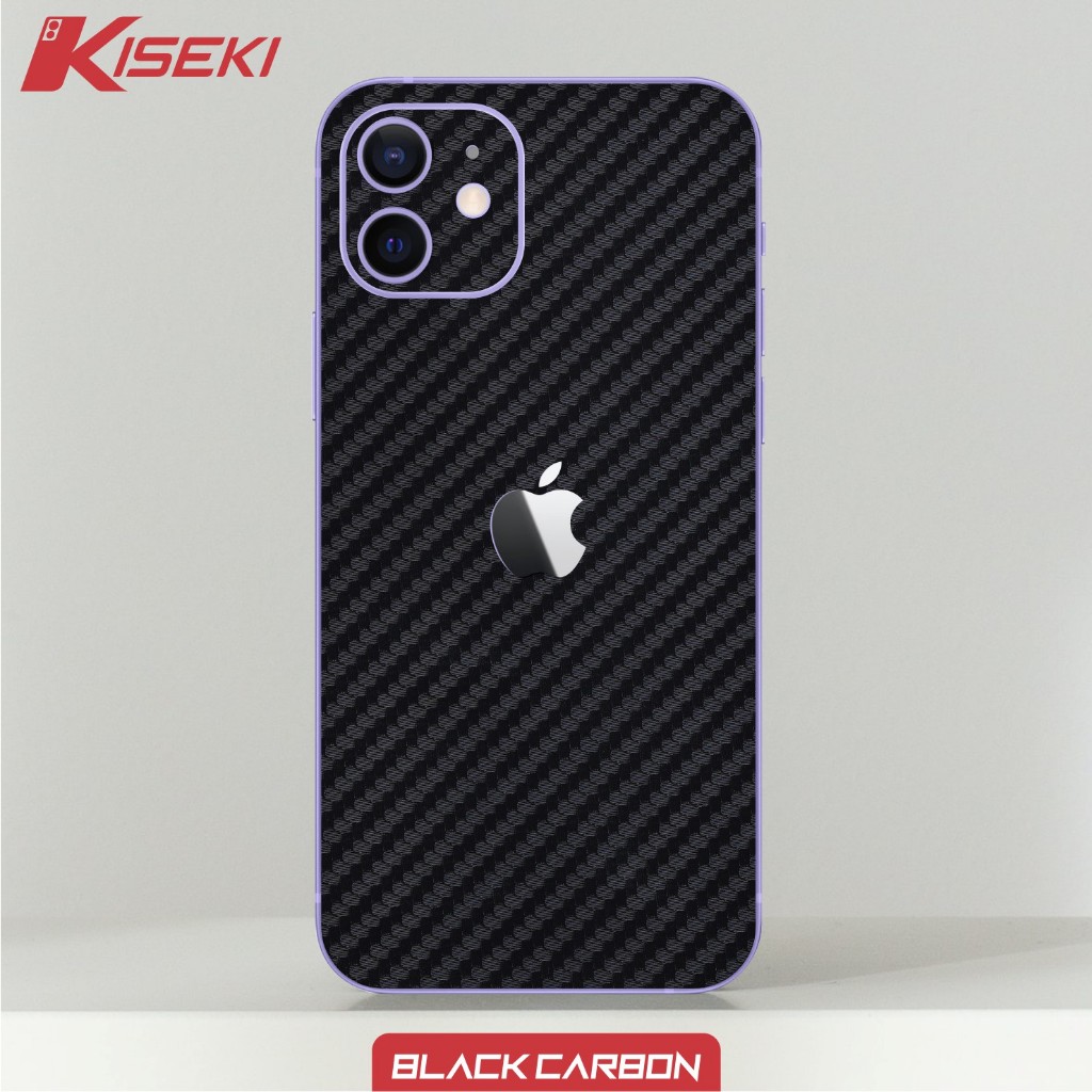 Kiseki Skin Hp iPhone 12 on Back Case Carbon Leather Custom dl