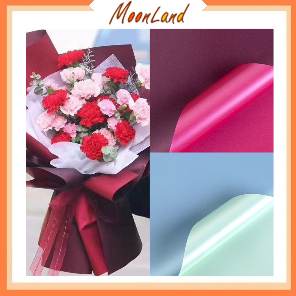 

Kertas Buket Cellophane 2 Warna Wrapping Paper Hand Bouquet Bunga Kertas Kado KB6071