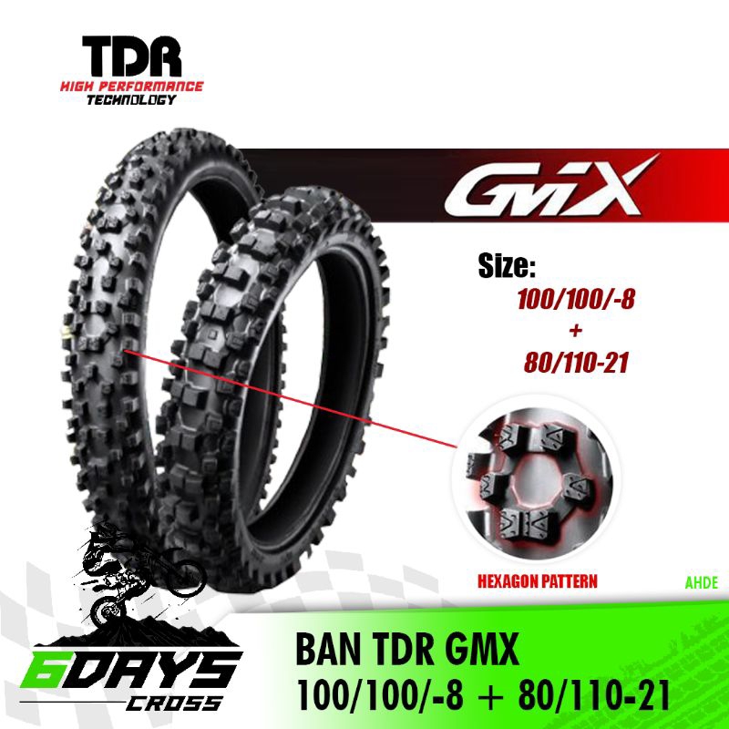 Ban Trill TDR GMX Ban Offroad 100/100-18 & 80/100-21 Set Front Rear