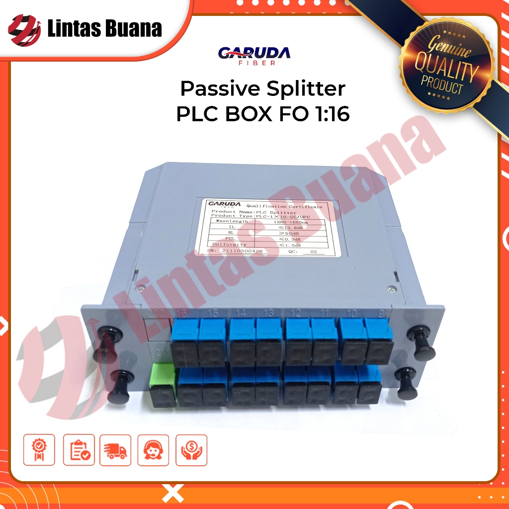 BOX Passive Splitter PLC 1:16 Pasif Spliter  BOX FO FTTH SC UPC