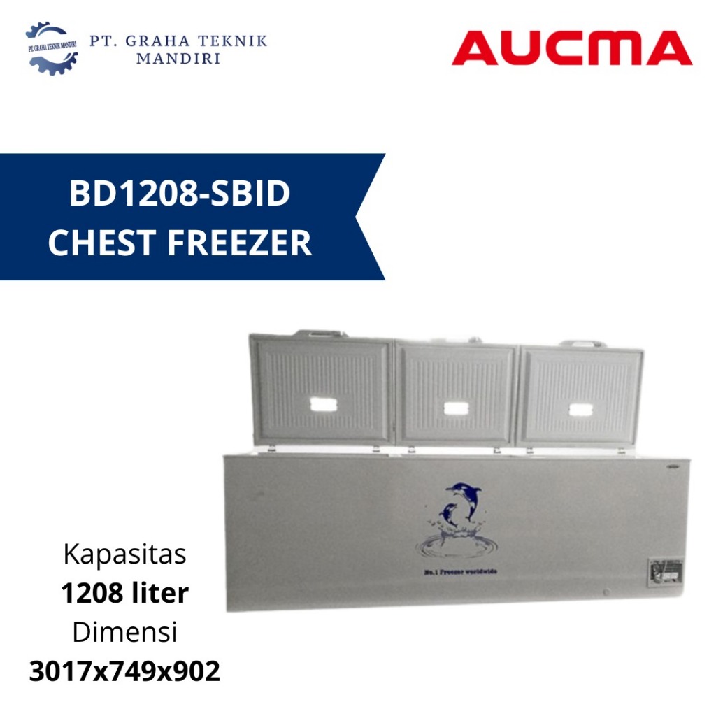 Aucma Chest Freezer 1208 Liter BD-1208-SBID