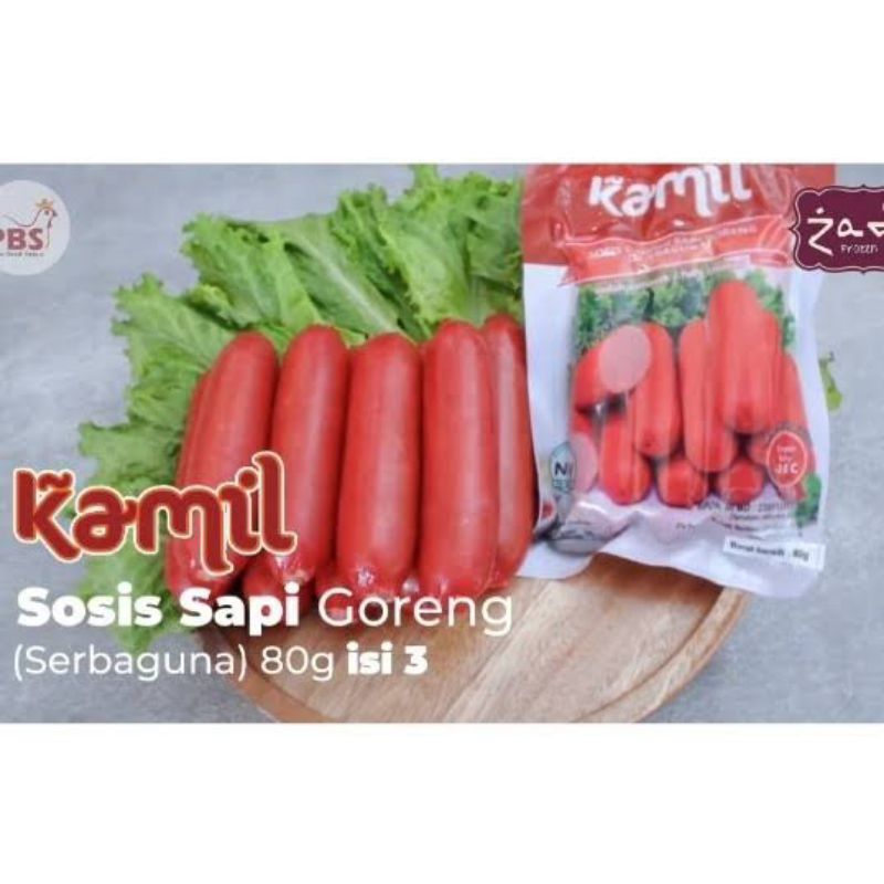 

Kamil sosis sapi serbaguna 80gr isi 3 bj