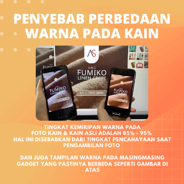 Kain Fumiko Linen Crepe Original Japanese Construction harga per 0,5 yard --- Fumiko -Original Linen