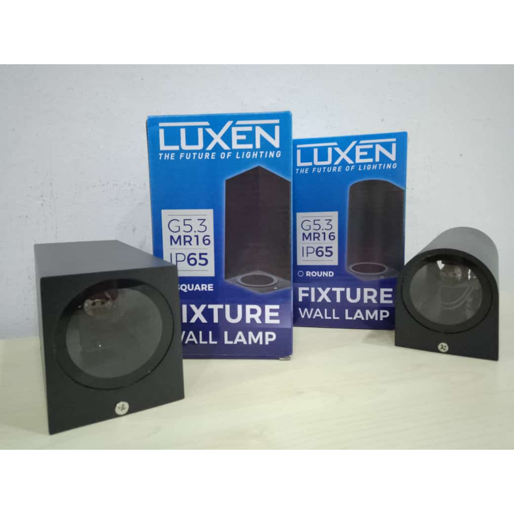 KAP LAMPU DINDING LUXEN DUA SISI MR16 GU5.3 WALL LAMP LUXEN IP65