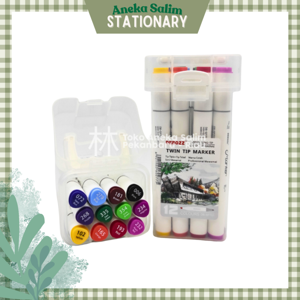 

Anekasalim - Spidol Debozz twin tip 12 warna DB-SP701