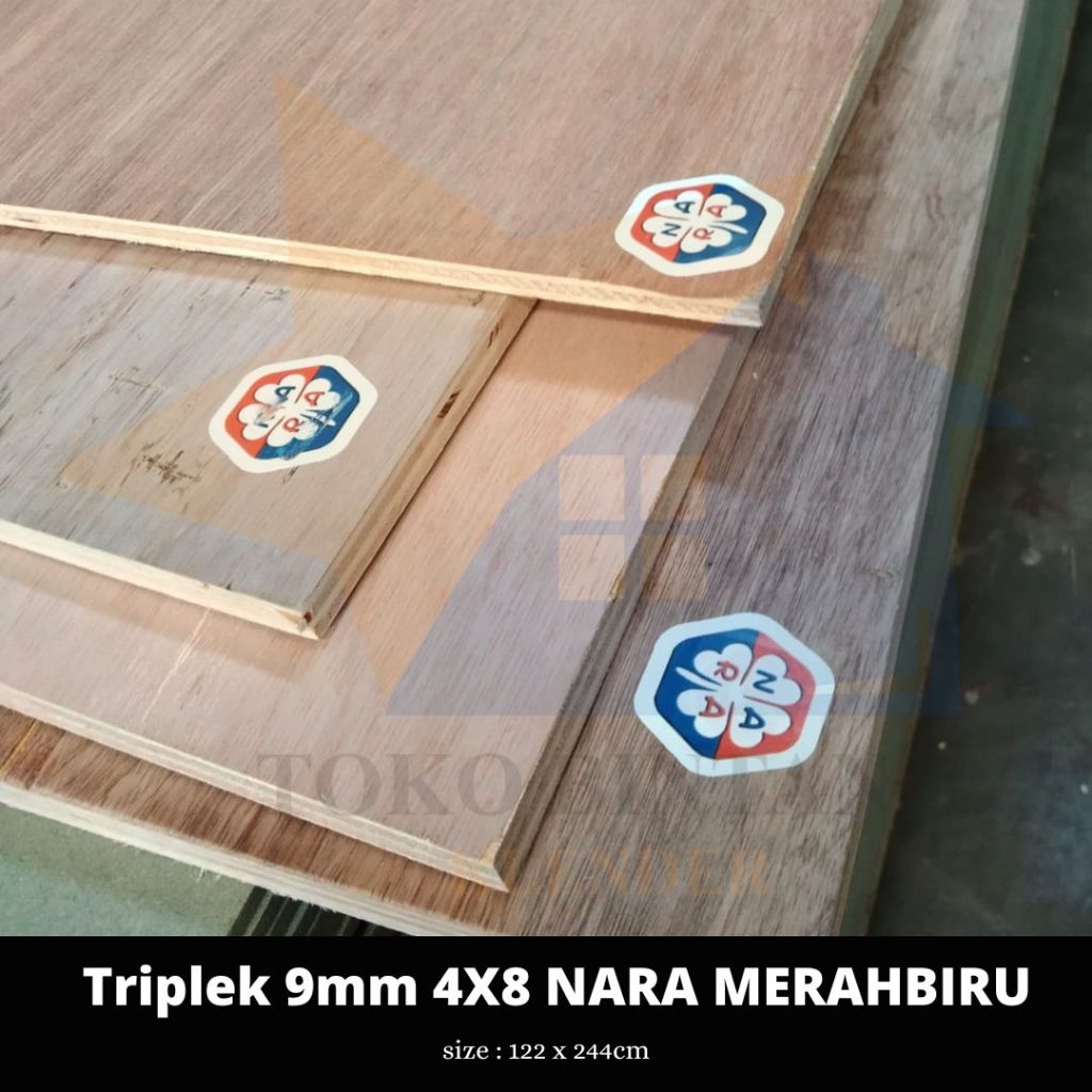 Triplek 9mm 4X8 MC UTY Ukuran 122 x 244cm
