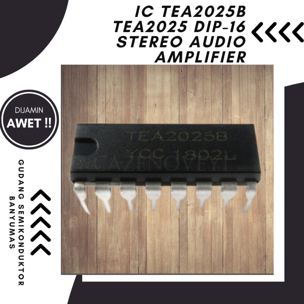 IC TEA2025B TEA2025 TEA 2025 DIP-16 STEREO AUDIO AMPLIFIER