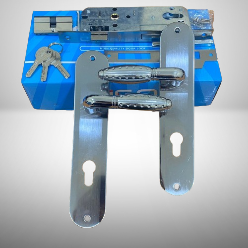 HANDLE PINTU MINIMALIS / 1 SET GAGANG PINTU RUMAH ( SILVER CROME) AL-11 CP MINIMALIS 1 SET HANDLE AI