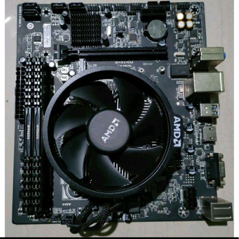 Paket AMD Ryzen 3 2200G 3.7 GHz + Mobo 320M + RAM 8GB