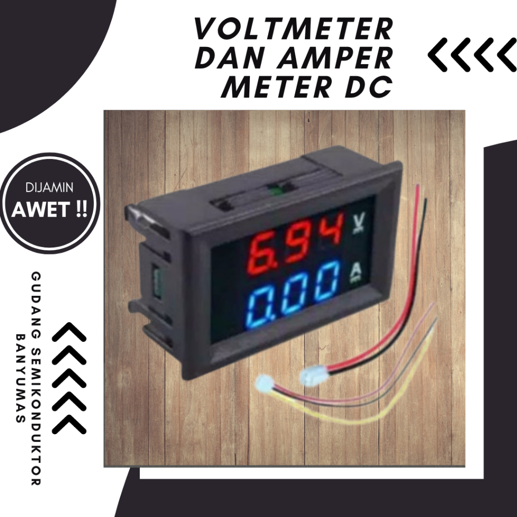 Volt meter dan Amper meter DC digital volt meter digital Amper meter digital dc 0-100v 10A