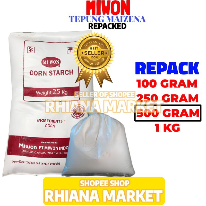 

Miwon Corn Starch Tepung Jagung 500 Gram Repack