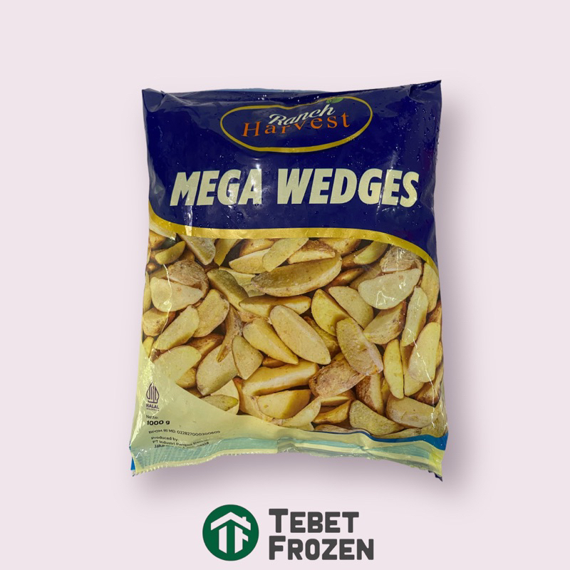 

RANCH HARVEST KENTANG / POTATO WEDGES 1KG - TEBET FROZEN