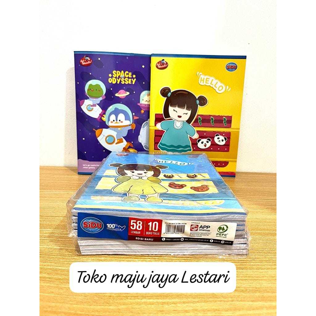 

BUKU TULIS GARIS SINAR DUNIA SIDU 58 LEMBAR