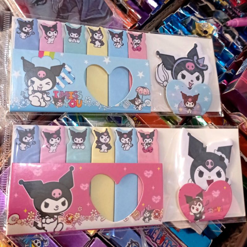 

Sticky Note Kuromi Penanda Buku Sanrio Mini Memo