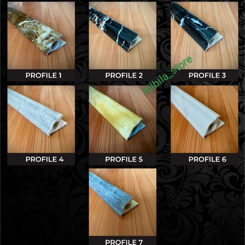 Baru Kuku macan pvc/ bon bon/ tile trim/ kuku macan keramik/ kuku macan granit 2,5m