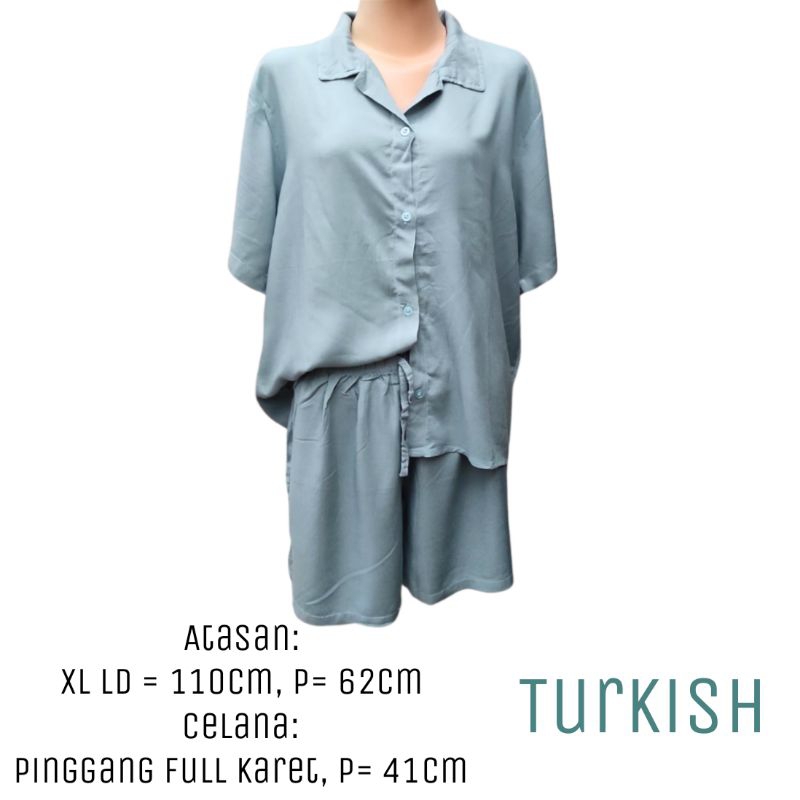 Setelan piyama pendek wanita Uniqlo sz. XL