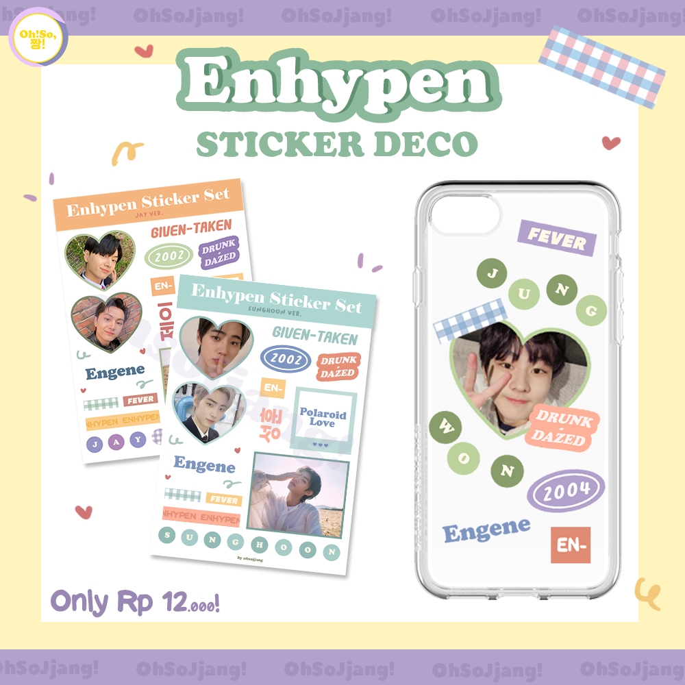 

ENHYPEN STICKER DECO KISS CUT VOL.2 ENGENE ENHY ENHA STICKER SET CUTE